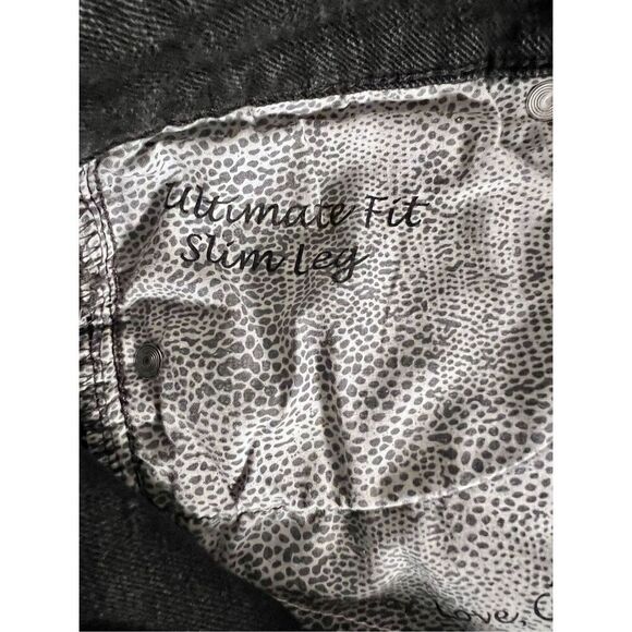 Chicos Platinum Black Wash Denim Jeans Womens Size 1.5 See Measurements - Picture 7 of 11